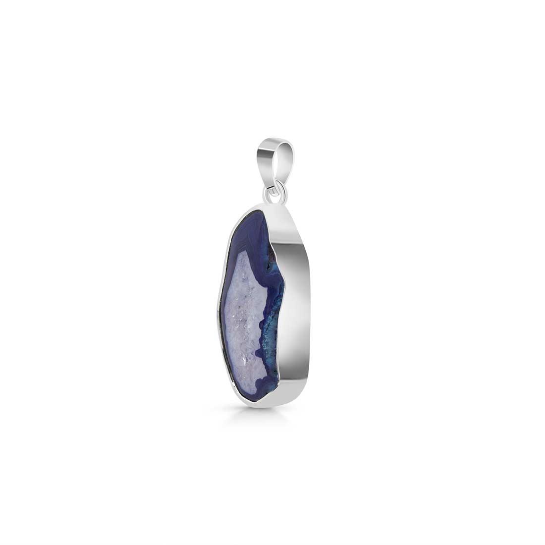 Blue Agate Pendant-(ABU-P-17.)